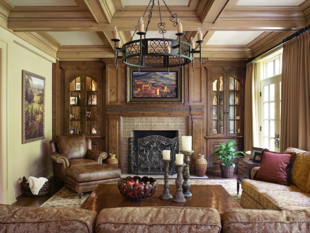 Reclaimed Douglas Fir  Box Beams and Moldings - Living Room
