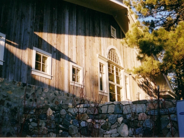 Reclaimed Mixed Softwood Grey Board Natural Edge - Exterior Riding Arena