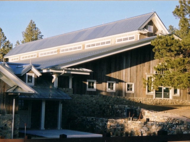 Reclaimed Mixed Softwood Grey Board Natural Edge - Exterior Riding Arena