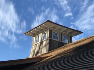 Reclaimed  Mixed Softwood Grey Barn Board Ship Lap Joint - Exterior of Cupola