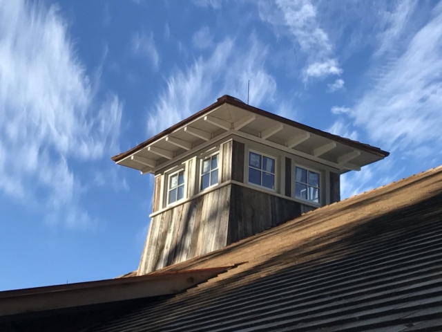 Reclaimed  Mixed Softwood Grey Barn Board Ship Lap Joint - Exterior of Cupola