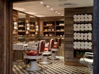 Reclaimed Mixed Hardwood Grey Board - Soho Hotel Cowshed Spa