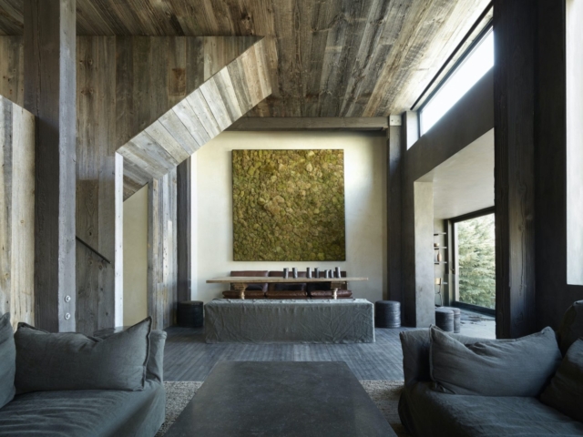 Reclaimed Mixed Softwood Grey Barn Board Ship Lap Joint - Living Room