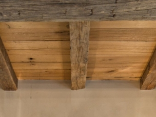 Reclaimed White Oak Mixed Grain Ceiling Planking