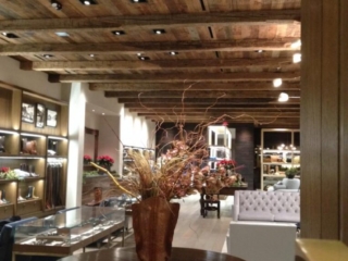 Reclaimed Hand Hewn Beams - Luccese Boot Store