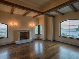 Reclaimed Hand Hewn Beams - Living Room