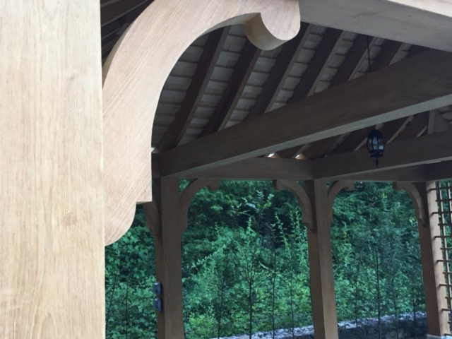 Burmese Teak Curved Braces
