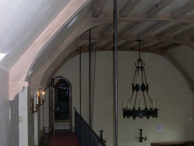 Reclaimed Ash Beams Resawn Roughsawn - Living Room