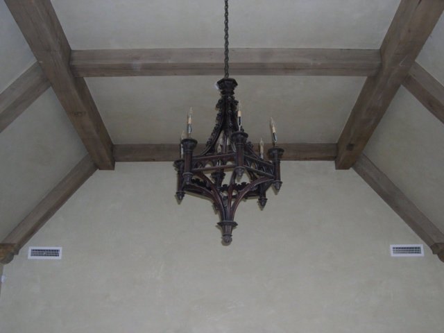 Reclaimed Douglas Fir Box Beams - Stair Hall