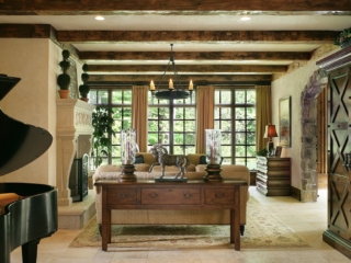 Beams_Antique_000-3_50_ Reclaimed White Oak Natural Patina Beams Partially Planed - Living Room