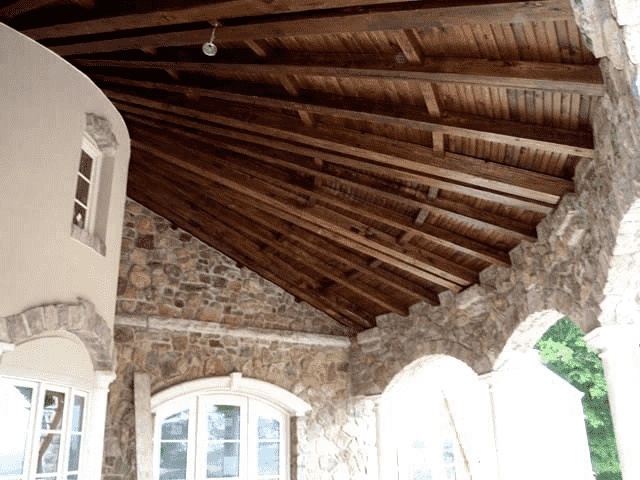 Reclaimed Ash Beams S4S - Exterior Patio