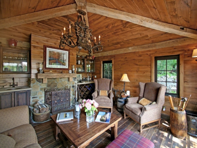 Reclaimed White Pine Walls and Ceilings - Boat House
