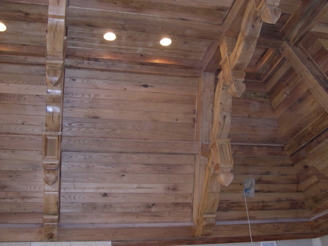 Reclaimed Chestnut Ceiling Planking