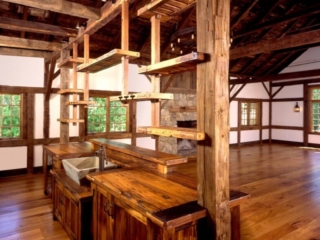Reclaimed Chestnut Flooring Resawn from Beams
