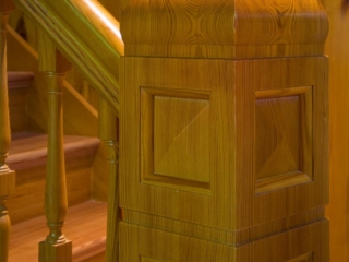 FLOORING-AND-STAIR-PARTS22 Reclaimed Heart pine Newell Post