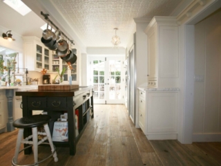 Reclaimed Barn Plank Thresher Floor Eased Edges Partially Sanded and Waxed