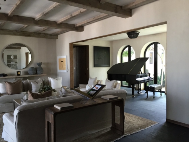 Newly Aged White Pine Beams - Living Room