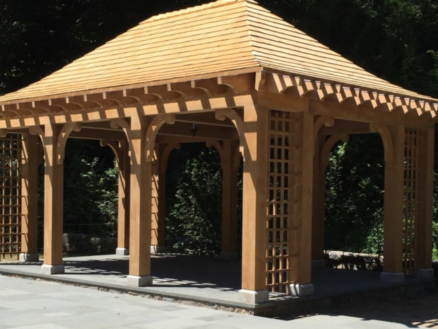 Burmese Teak Pool Pavilion