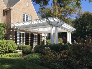 Reclaimed Western Red Clear Cedar Pergola Painted