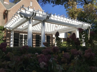 Reclaimed Western Red Clear Cedar Pergola Painted