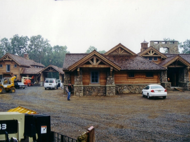 Reclaimed Mixed Softwood Hand Hewn Beam Trusses
