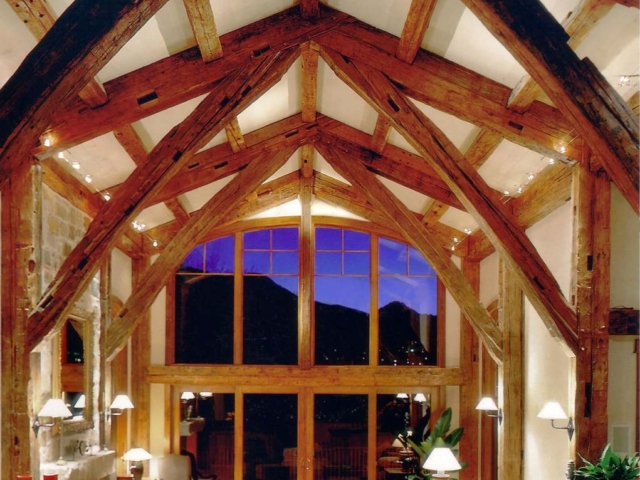 Reclaimed Mixed Softwood Hand Hewn Beams Timber Frame