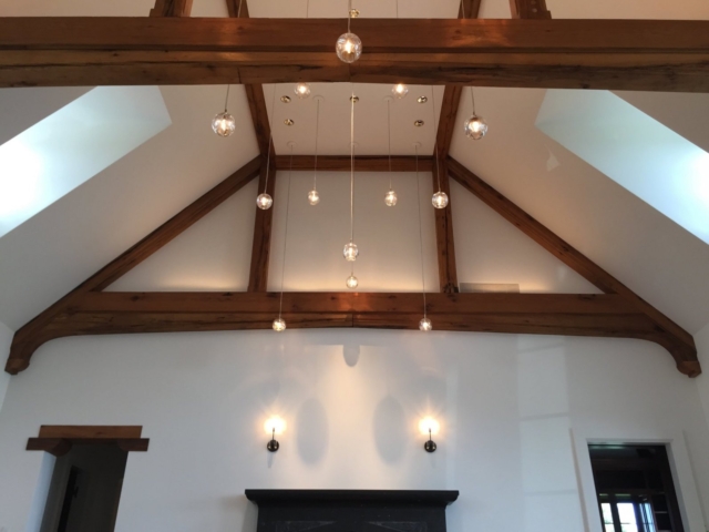 Reclaimed White Oak S4S Trusses (with custom profile)