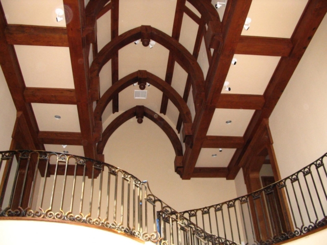 Reclaimed Douglas Fir S4S Decorative Curved Braces with Finial