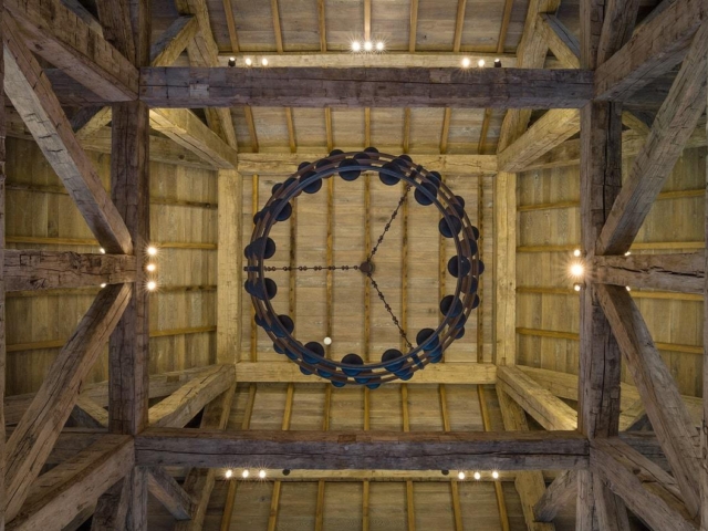 Reclaimed Mixed Hardwood Hand Hewn Beam Trusses Natural Patina Rafters