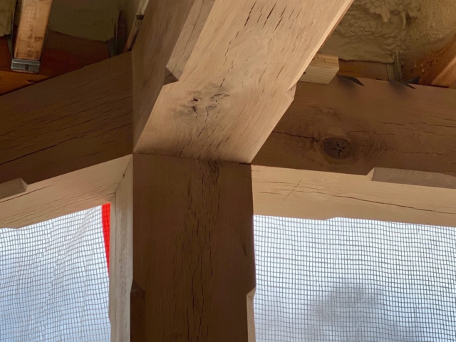 New White Oak 20 Beams  with Stop Chamfers - Raw