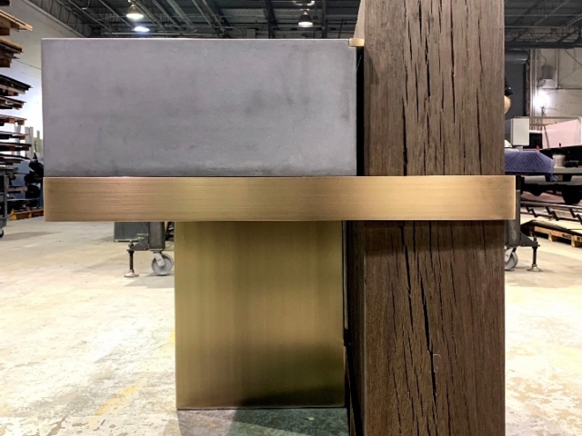 New White Oak 20 Beams S4S - Brass Bar
