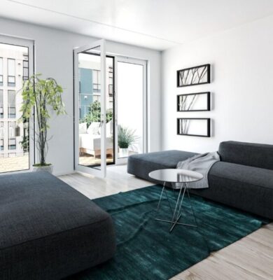 An apartment that has luxurious apartment amenities.