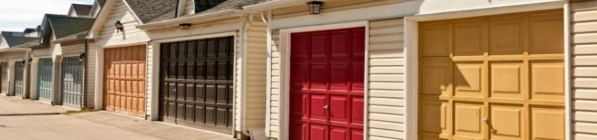 An interior garage door example.