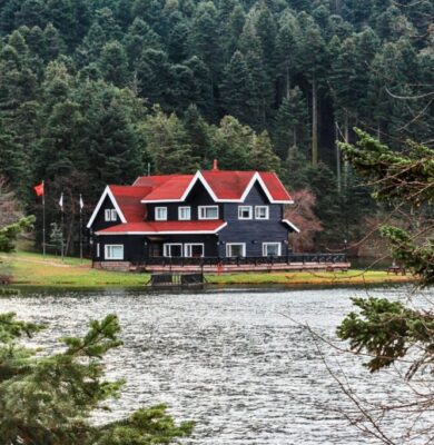 The house has a permanent wood foundation.