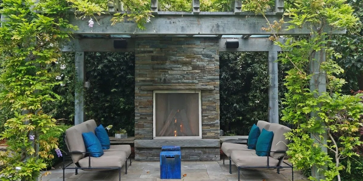 Outdoor fireplace plans.