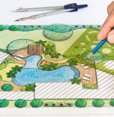 8 Of The Best Free Landscape Design Software 2 A picture of a man using his best free landscape design software