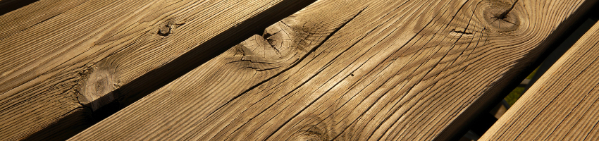A close-up photo of the best wood for decks.