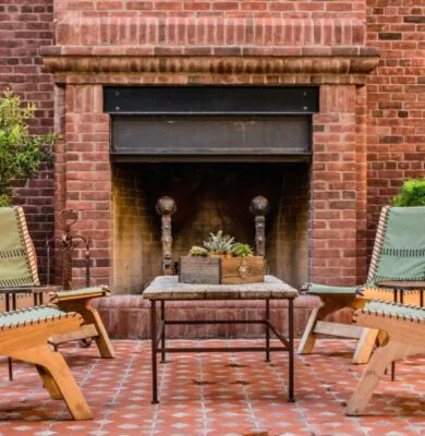 A DIY outdoor fireplace creates a centerpiece for year-round entertainment and increases your home’s value.