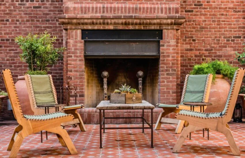 diy outdoor fireplace (2) A DIY outdoor fireplace creates a centerpiece for year-round entertainment and increases your home’s value.