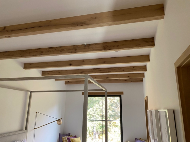 Reclaimed White Oak S4S Beams - Bedroom