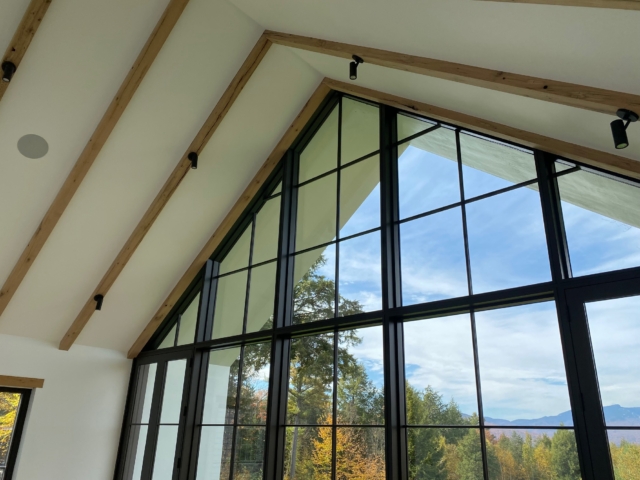 Reclaimed White Oak S4S Beams - Living Room