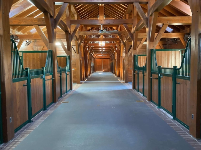 Douglas Fir RFKD Timber Frame Horse Barn