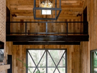 Reclaimed Natural Patina Beams - Ceiling Planking - Living Room