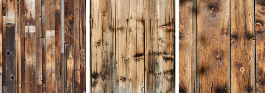 Neutral-themed barn wood wall ideas.