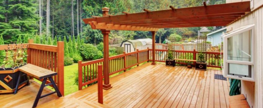 spending time outdoors with a pergola on deck