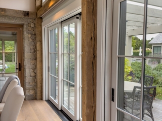 Reclaimed  Natural Patina Circular Sawmark Beams - Window Accents