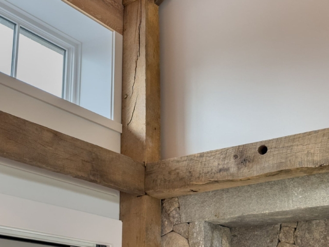 Reclaimed  Natural Patina Circular Sawmark Beams - Window Accents