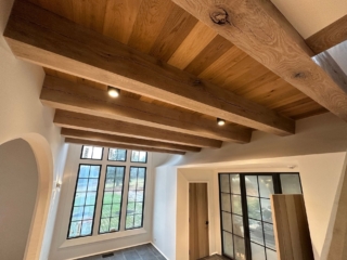 New White Oak 20 Beams S4S with Ceiling Planking