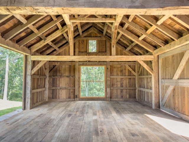 Reclaimed Oak Hand Hewn Timber Frame Garage