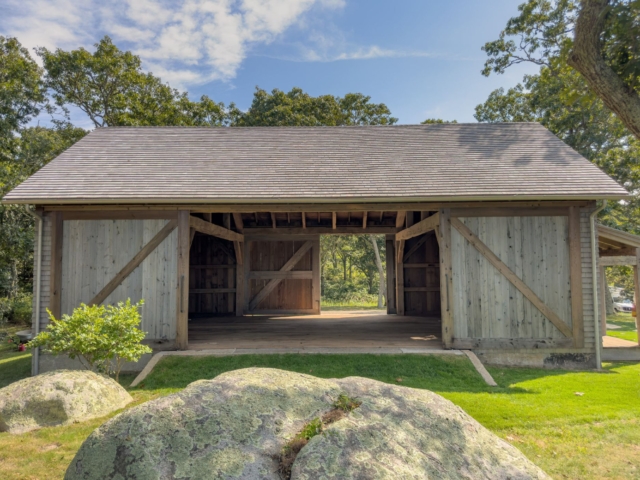 Reclaimed Oak Hand Hewn Timber Frame Garage